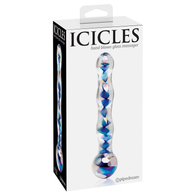 Стеклянный стимулятор Icicles No. 8 - Clear/Blue (2908-00 PD) Стеклянный стимулятор Icicles No. 8 - Clear/Blue (2908-00 PD)