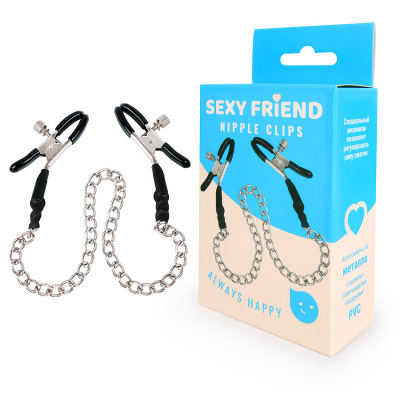 ЗАЖИМЫ НА СОСКИ С ЦЕПОЧКОЙ L 290 мм (SF-70140)