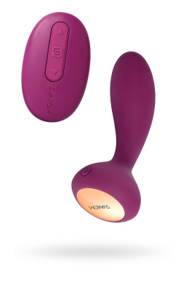 Стимулятор простаты Svakom Julie, пульт, силикон, фиолетовый, 10,2 см (0T-00008947)