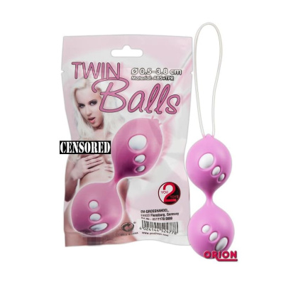 Шарики вагинальные Twin Balls розовые (5111700000)
